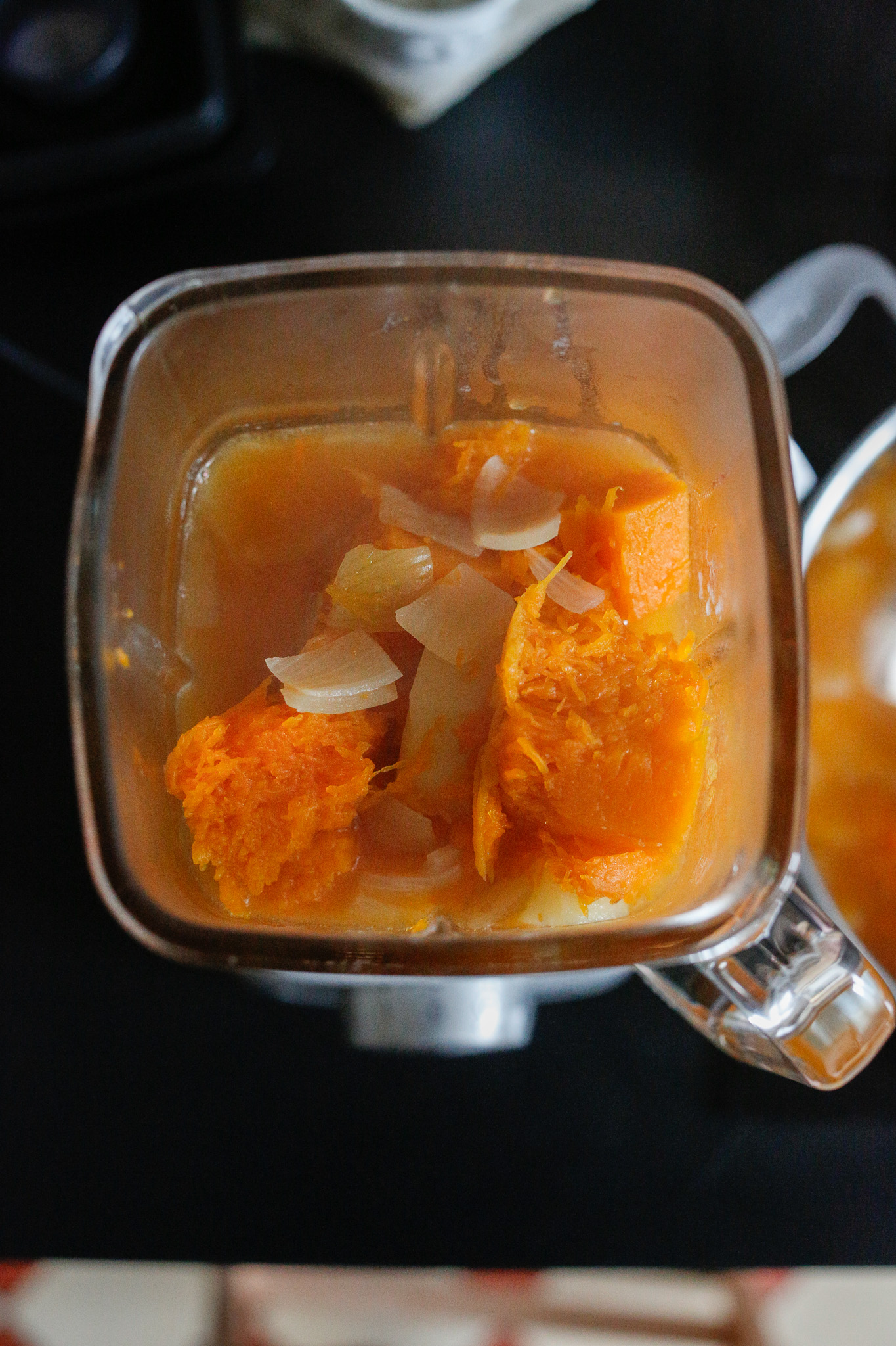 Add all your ingredients into a blender and blend. You'll most likely have to do this in several batches unless you have a huge blender!