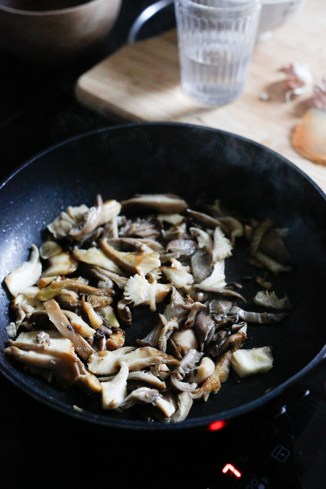 Browning mushrooms