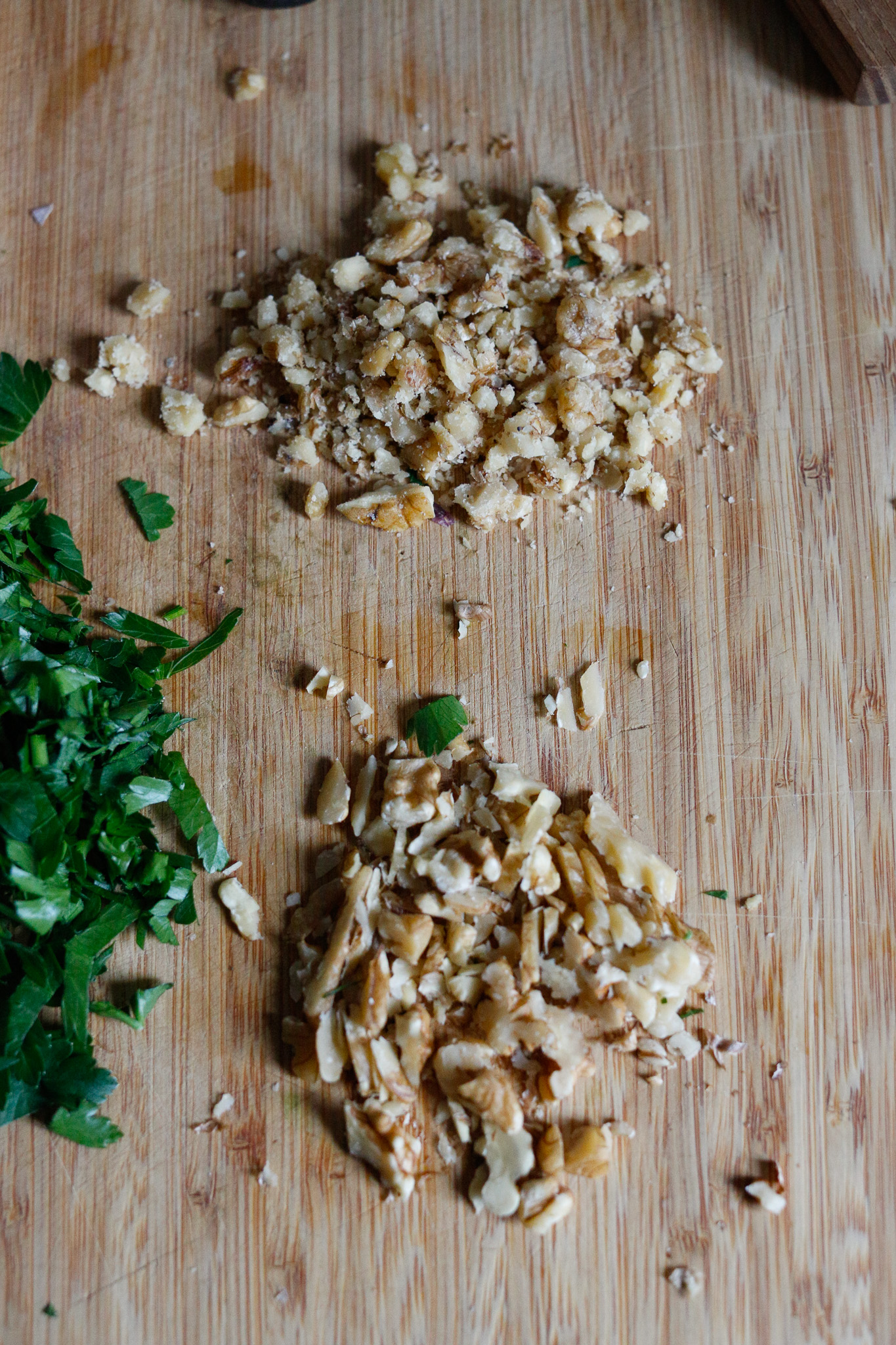 Crushed vs. chopped