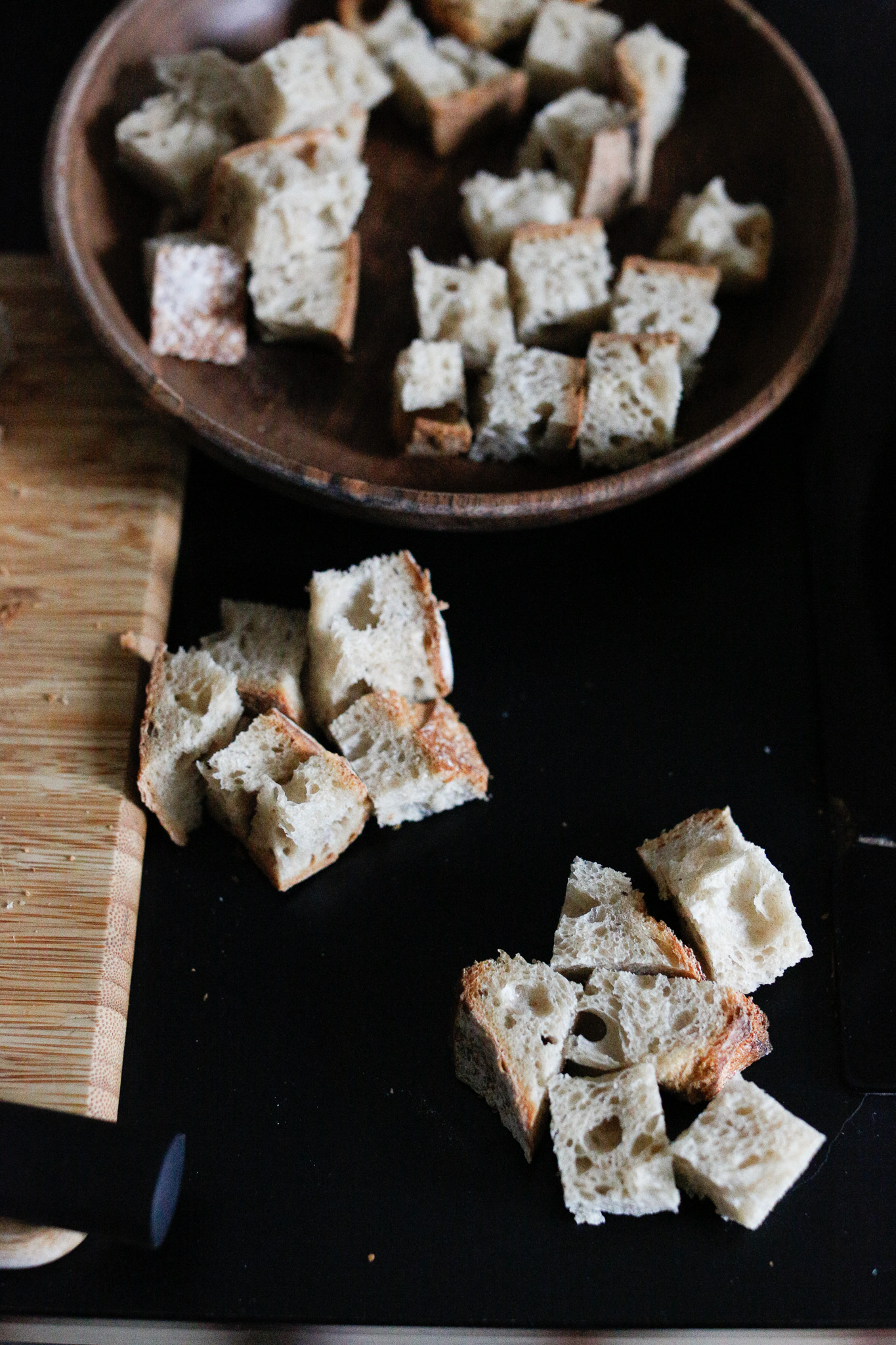 I group together the cubes to measure out the quantity I need for each serving