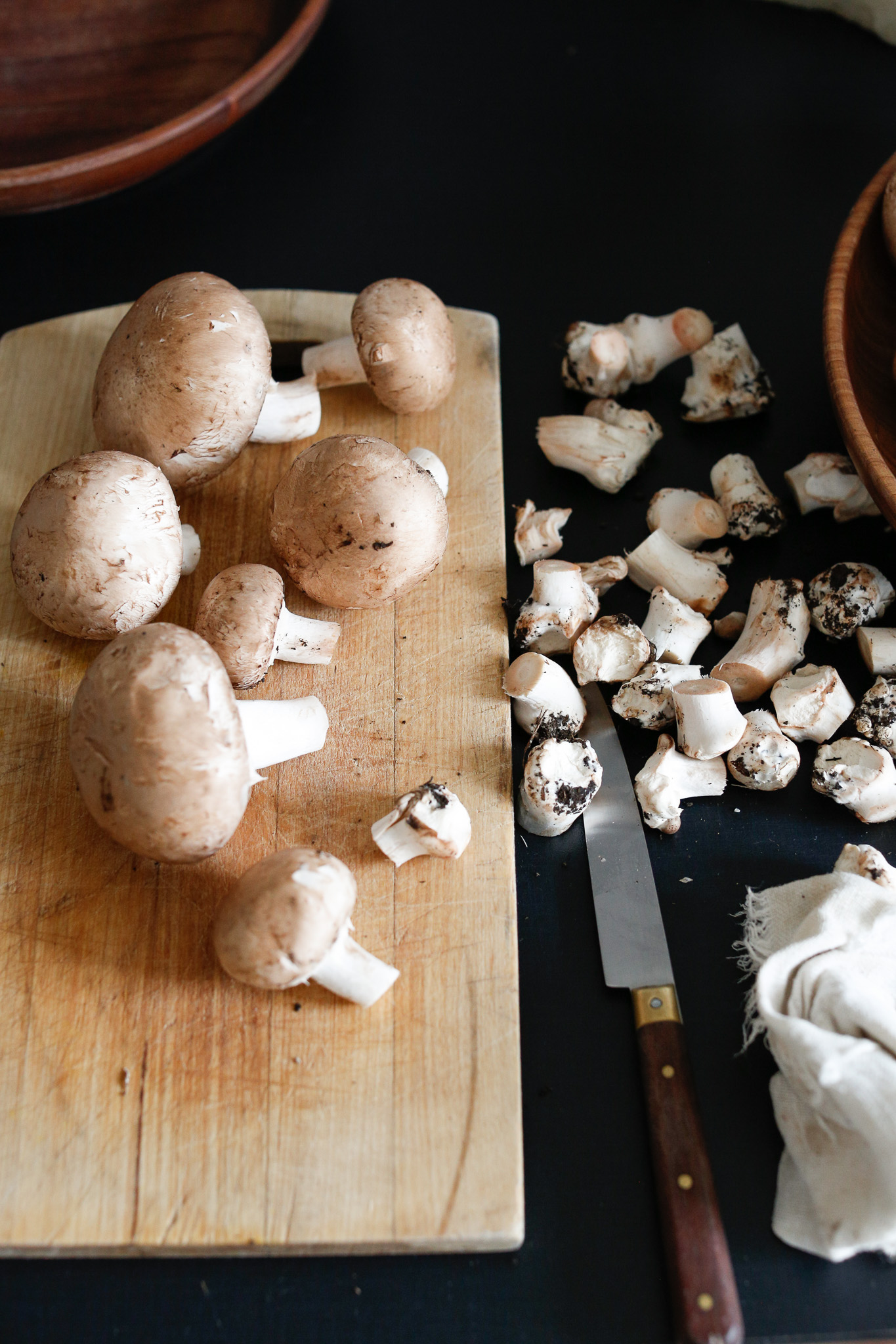 It does take a lot of prep to get your mushrooms ready. To skip this step, you may buy prepared mushrooms in big supermarkets.