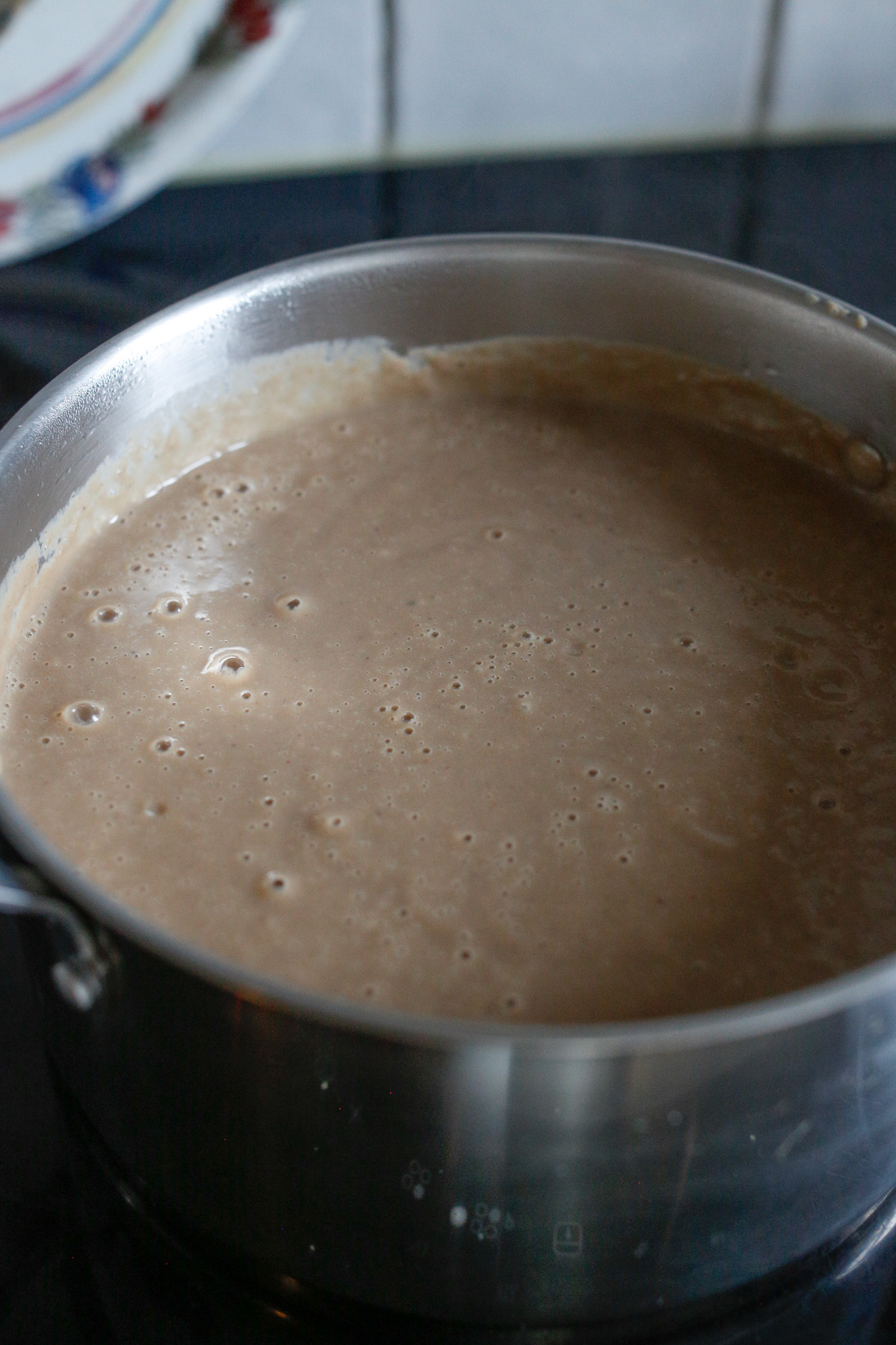 Add in your creme friache and then taste for salt and acidity adjustment. Use some fresh lemon for acidity. Enjoy!