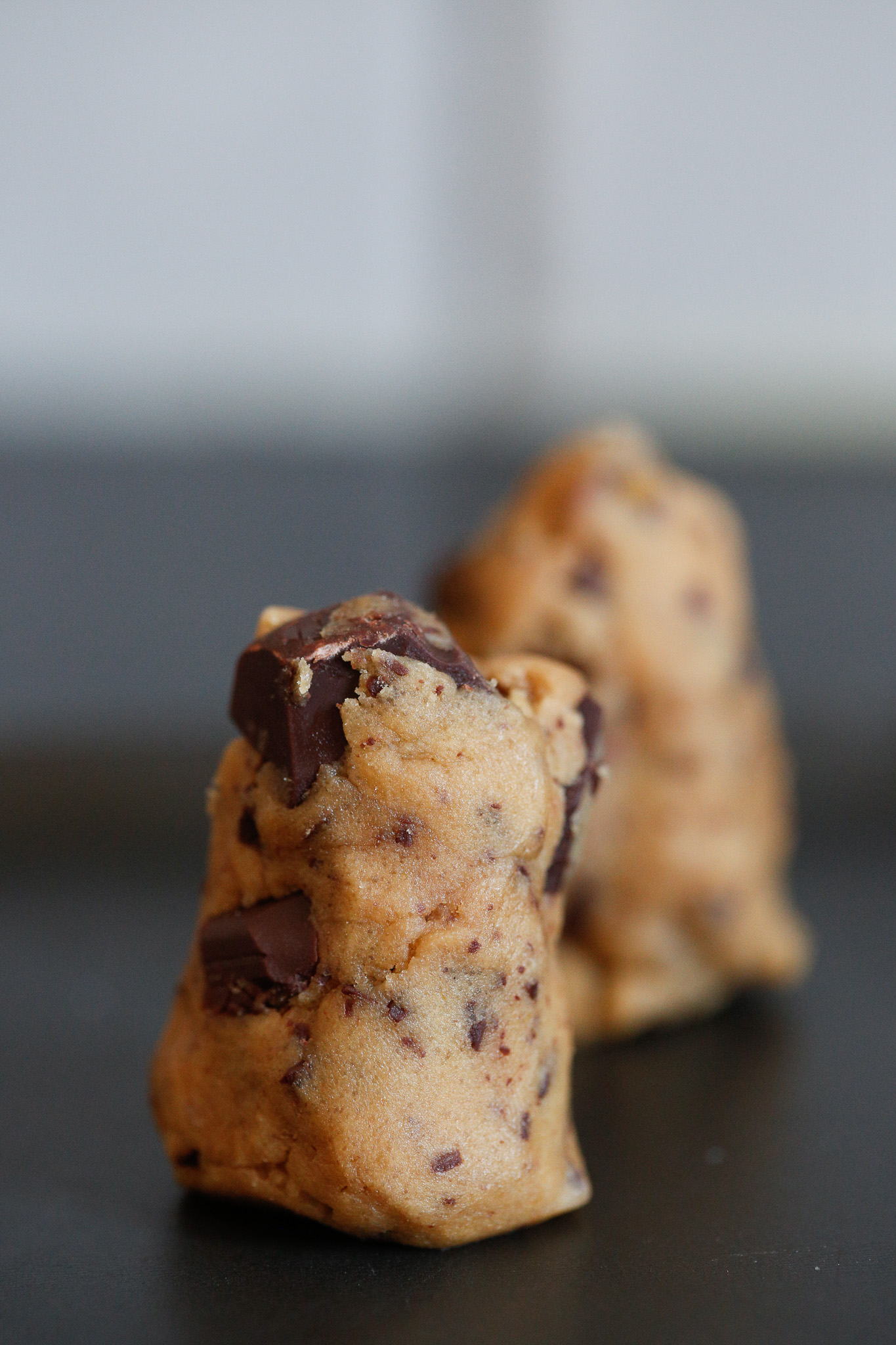 Form your dough into towers. This will help keep them thick while the bake.