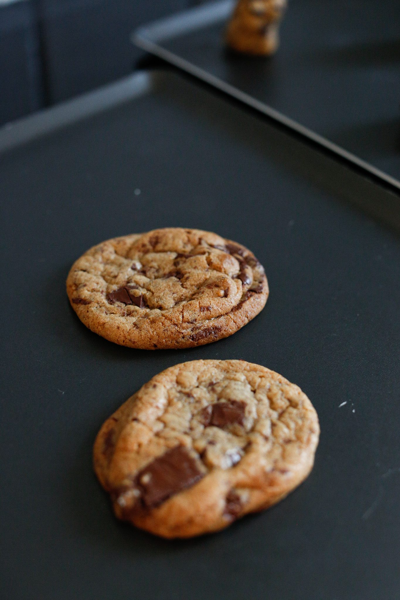 To find your perfect bake time, I would do a test first. After baking, allow them to cool 10 minutes on the pan before eating them. Adjust your time and make a note of it.