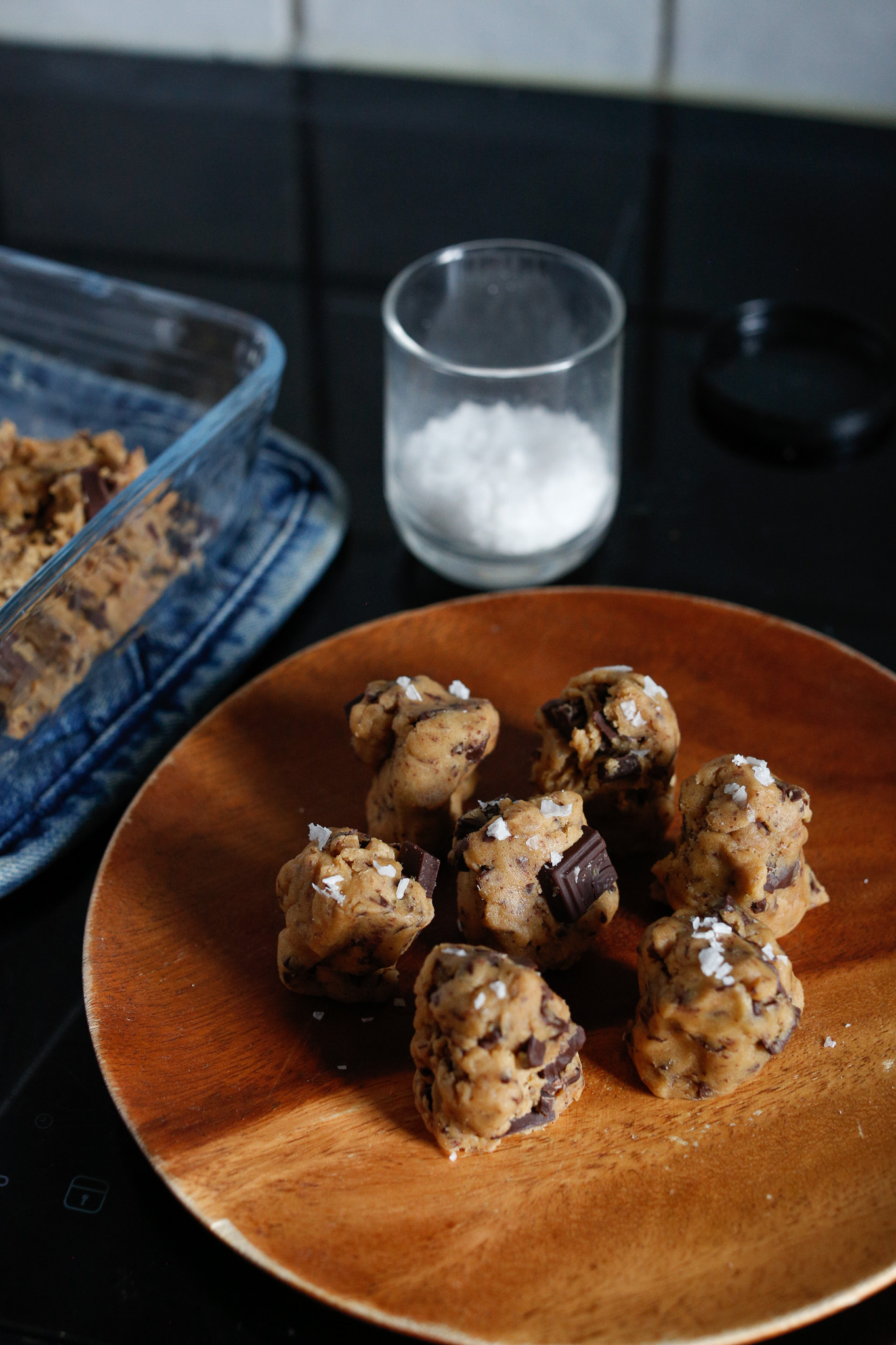 If you want to freeze some dough, after they sit in the fridge. Put your towers on a plate or pan, without touching and pop them in the freezer for an hour.