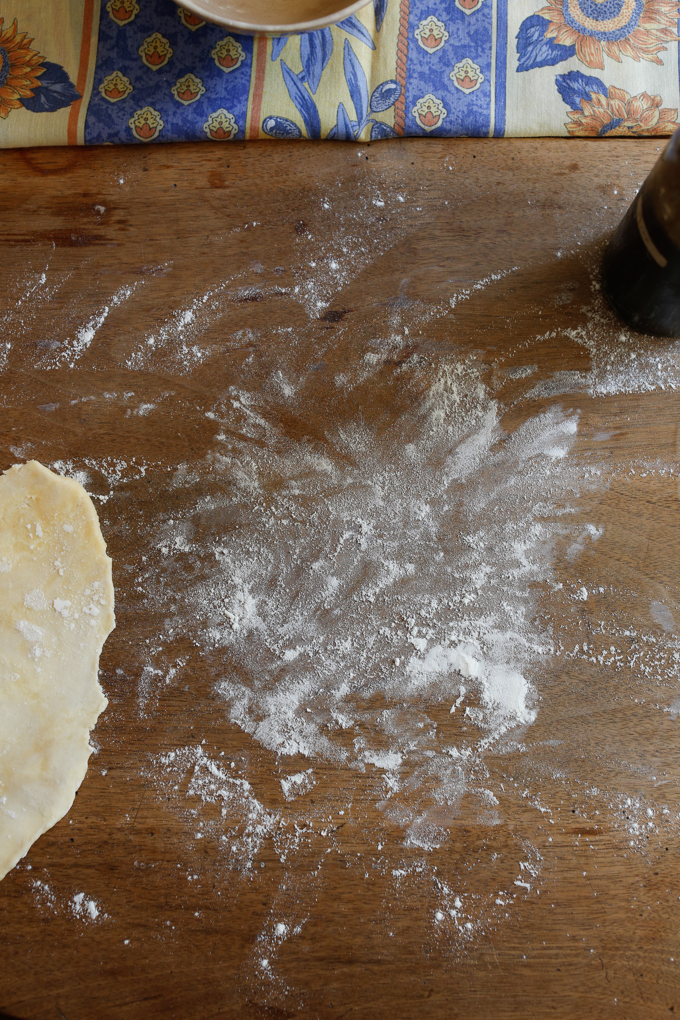 Add some light flour if you feel like your dough is sticking to the surface. Don't go crazy on the flour!