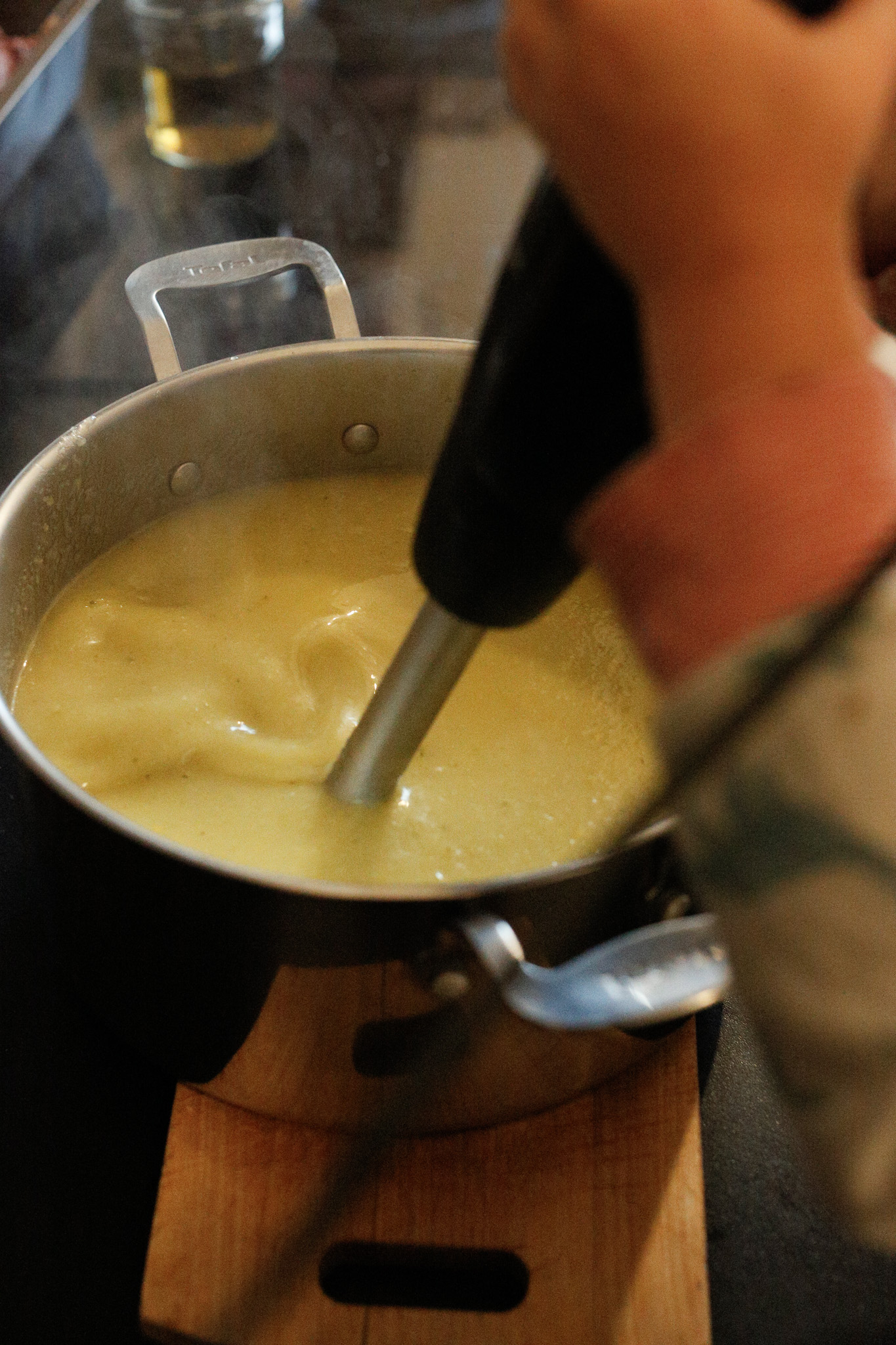 You want to get it as smooth as possible.