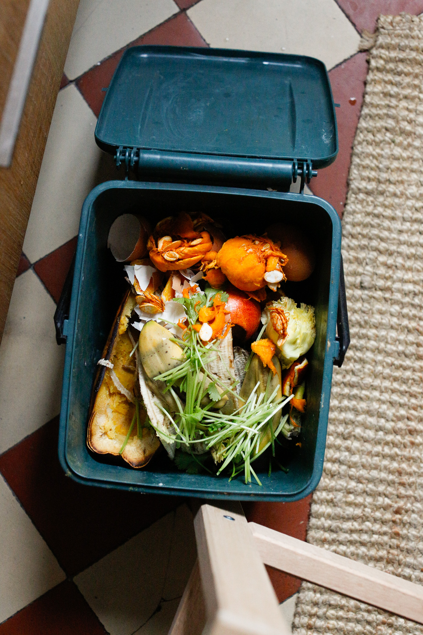 If you are able to, compost it. If you are courageous, clean the seeds up and toast them in the oven (I personally don't do this.)