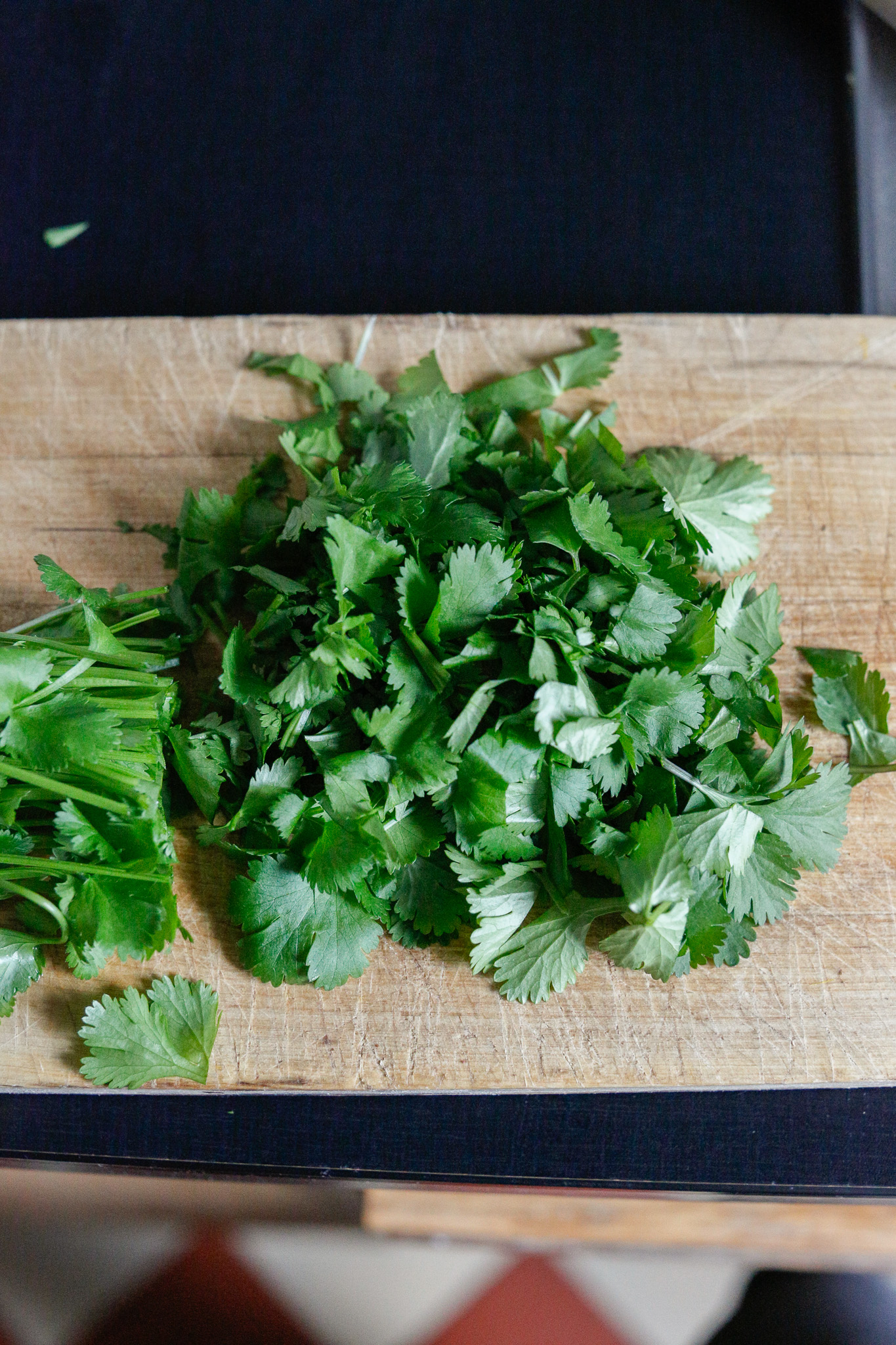 I do try to get my hands on some cilantro to top it with becuase it's delicious and pretty.