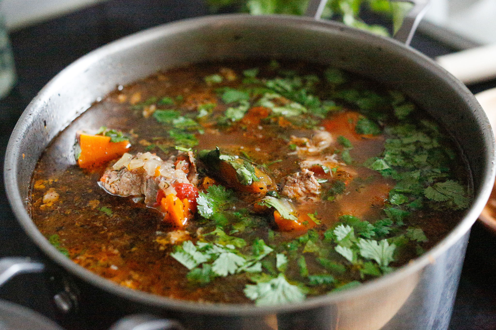 Ready to serve pork kabocha stew