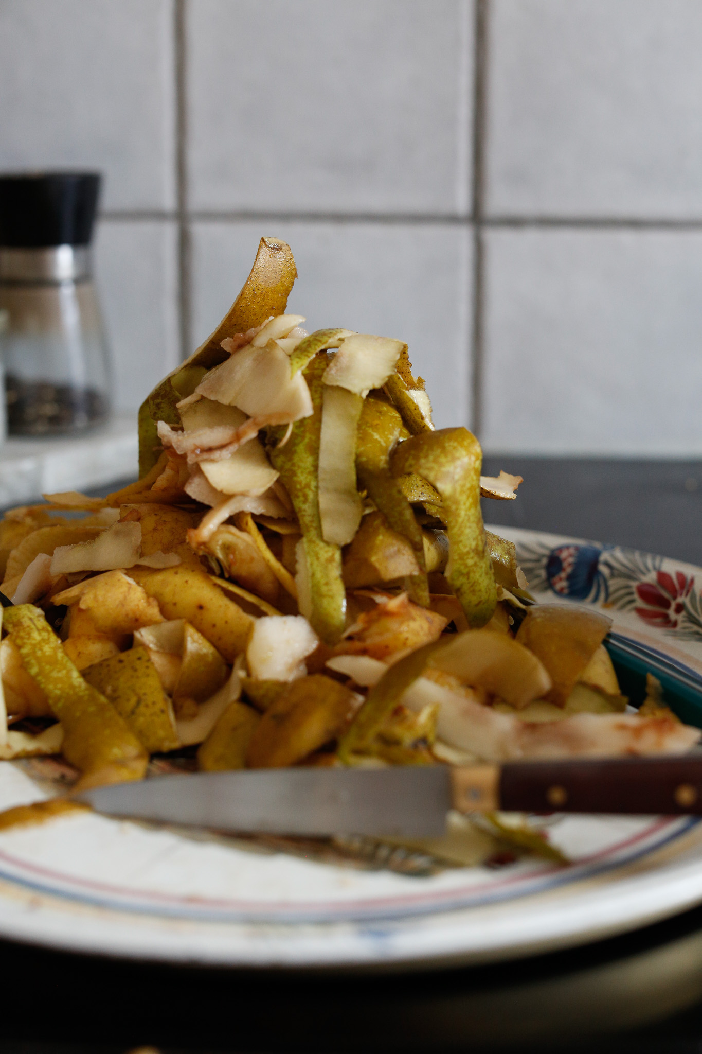 Everything that didn't make it into the pot will go into our compost.
