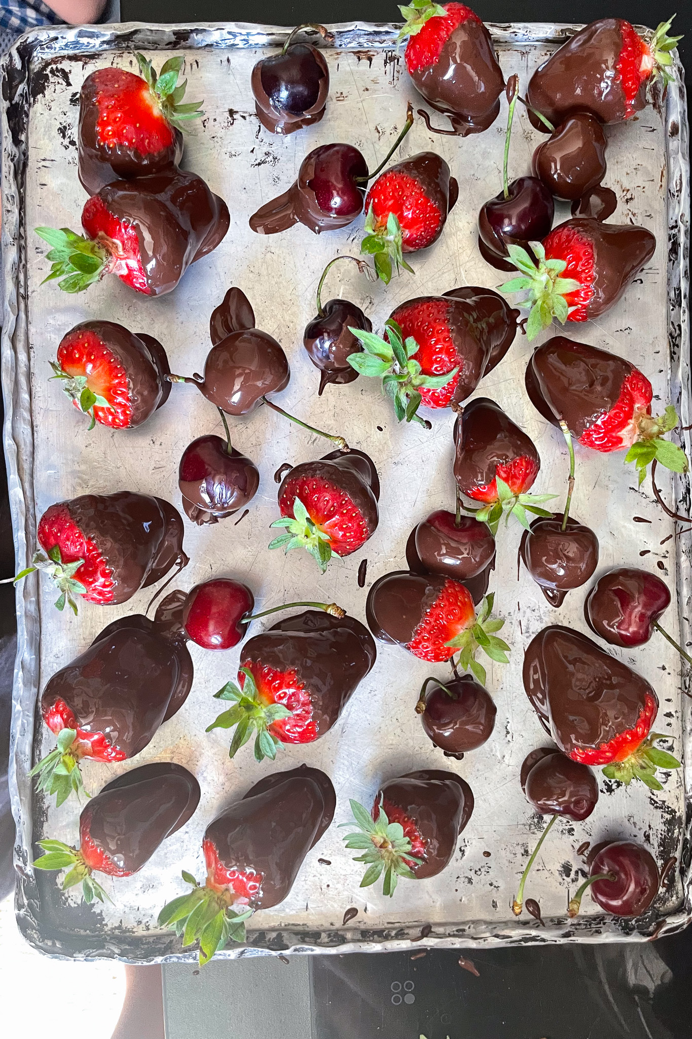 Next time I need to think ahead even just a little bit. Of the potential mess, chocolate tasting and overall excitment. And embrace it. Or save this activity for another time!